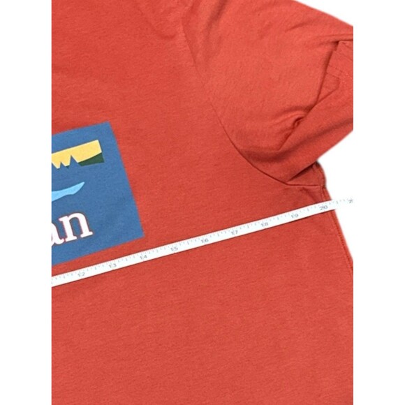 L.L. Bean Mens M-Tall Red Graphic T-Shirt Slightly Fitted Outdoor Nature Tee - Picture 2 of 5